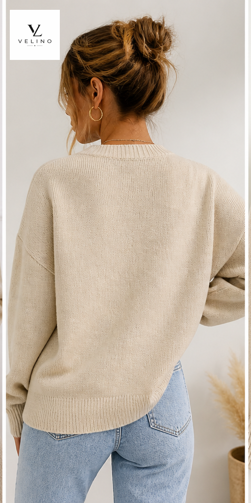 Beige Velino trui